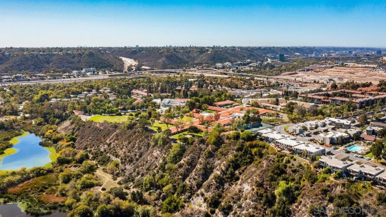 6381 Rancho Mission Road, Unit 6 San Diego, CA 92108 - Photo 30 of 30 an aerial view of residential houses with city view