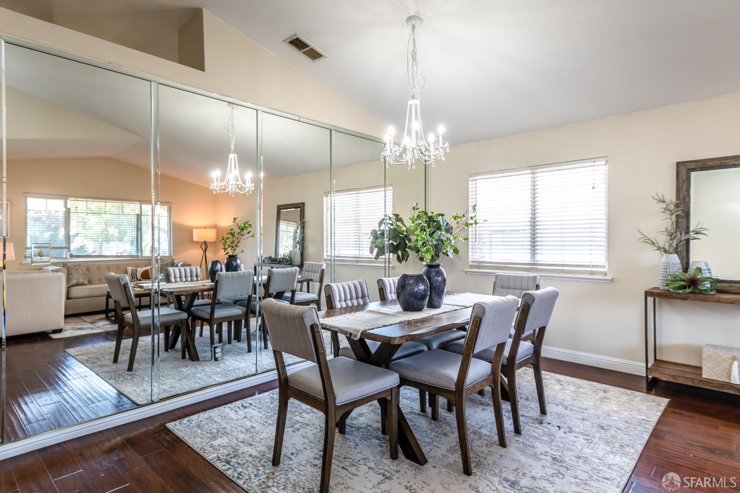4603 Chelsea Drive Oakley, CA 94561 - Photo 17 of 36 a view of a dining room with furniture window and wooden floor