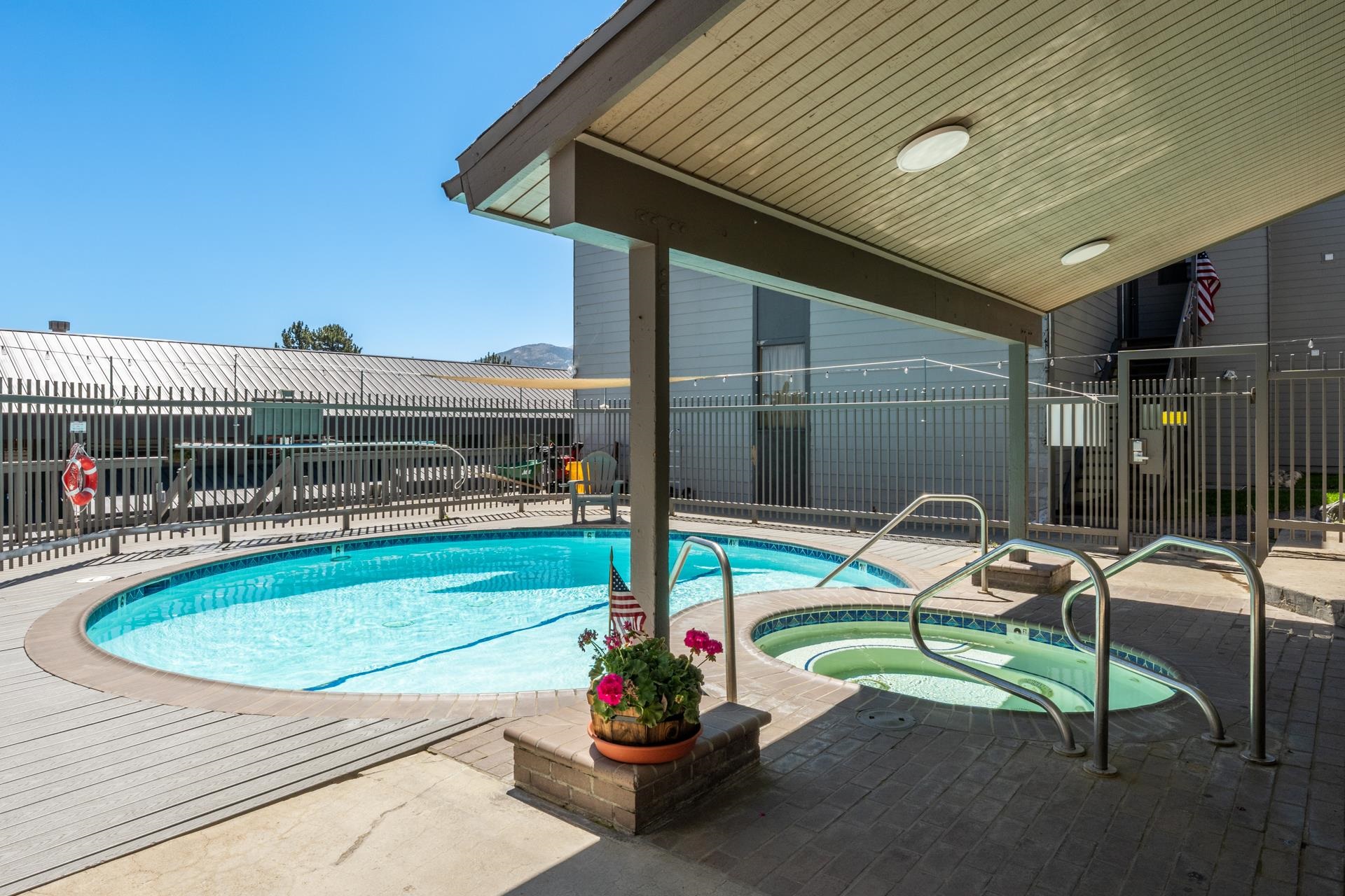 137 Laurel Mountain Road, Unit 312 Mammoth Lakes, CA 93546 - Photo 36 of 37 a view of a swimming pool with a patio