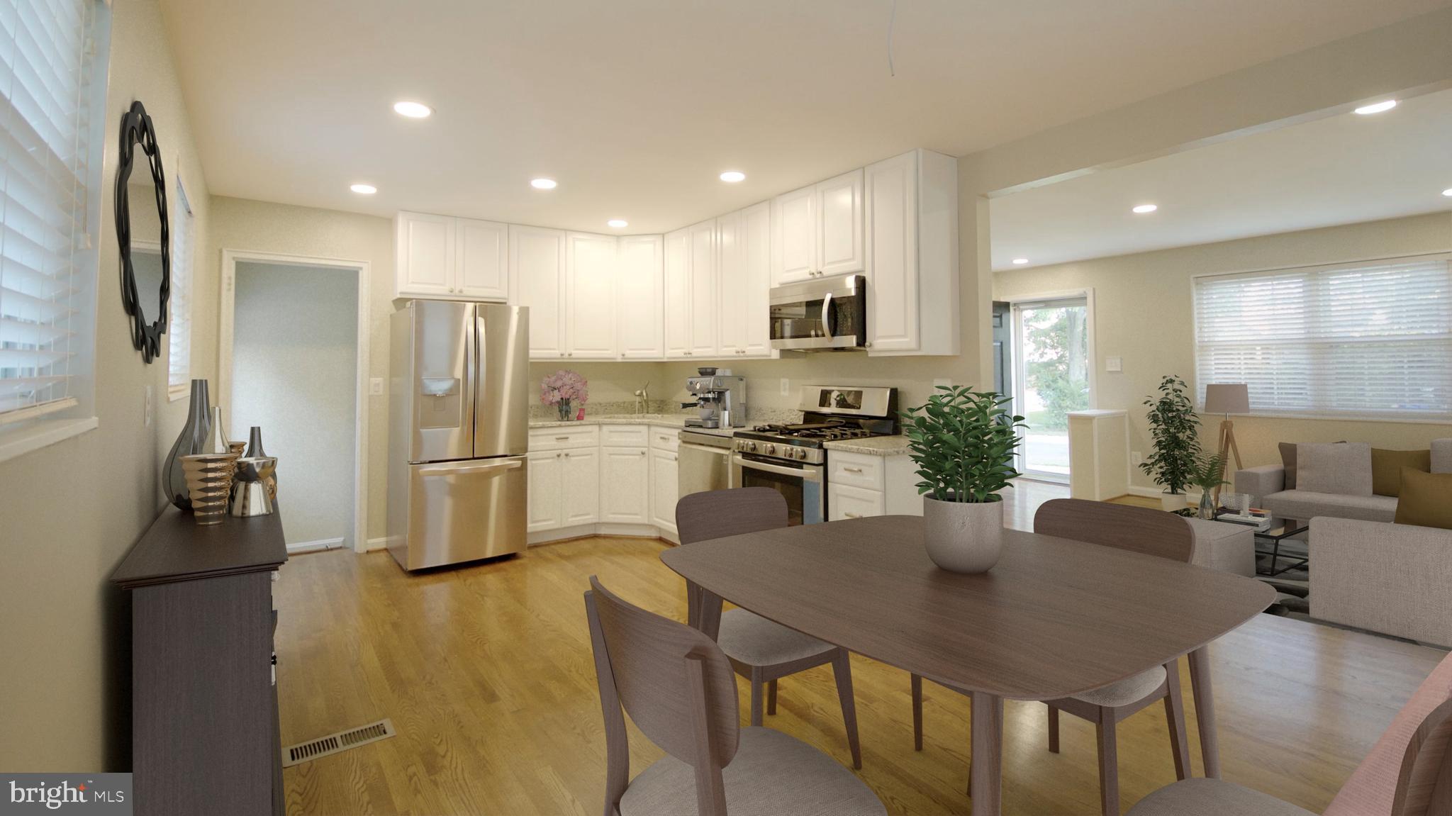 4715 Oxbow Road Rockville, MD 20852 - Photo 11 of 36 Dining and Kitchen Staged