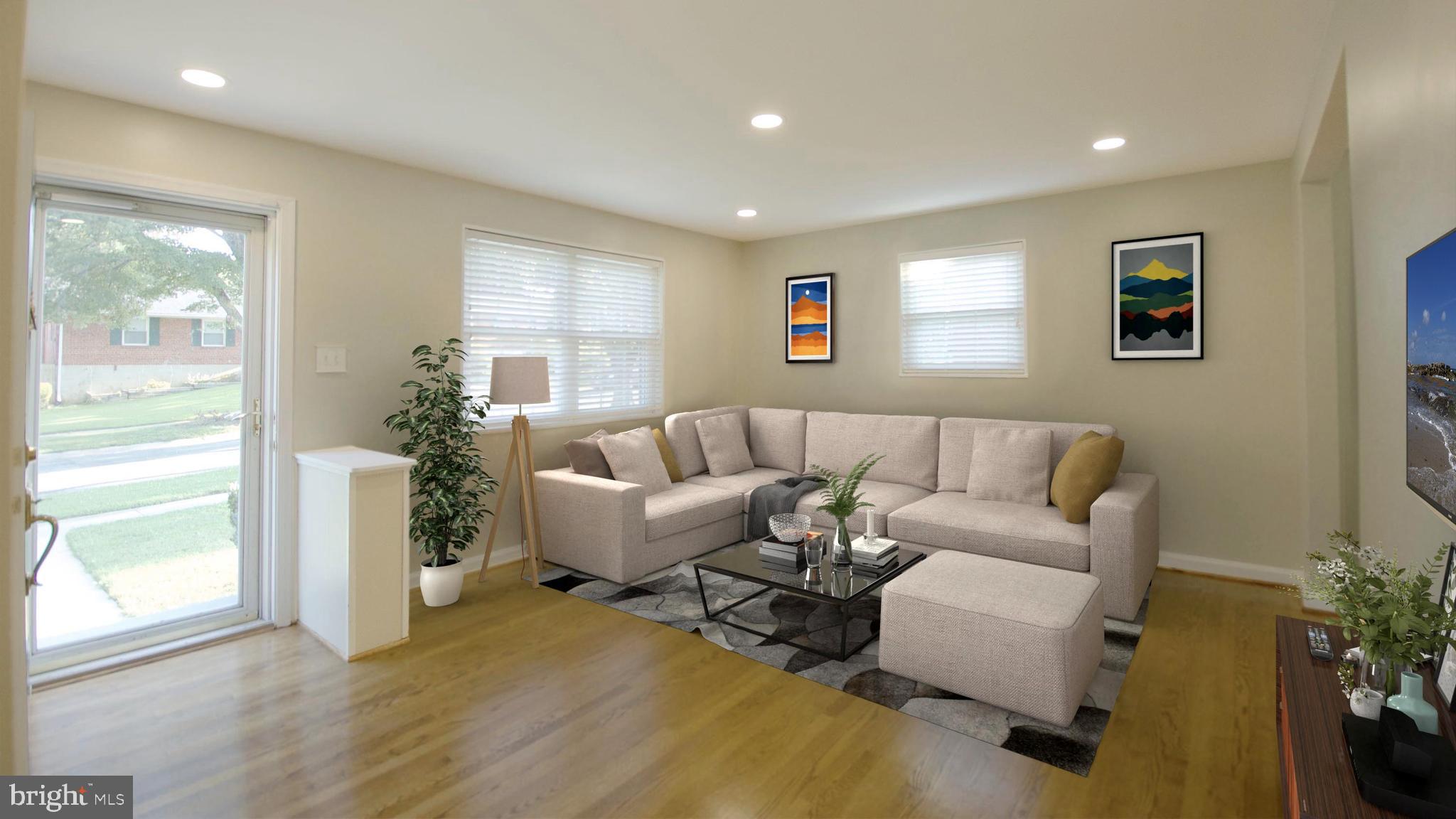 4715 Oxbow Road Rockville, MD 20852 - Photo 3 of 36 Living Room Virtual Staging