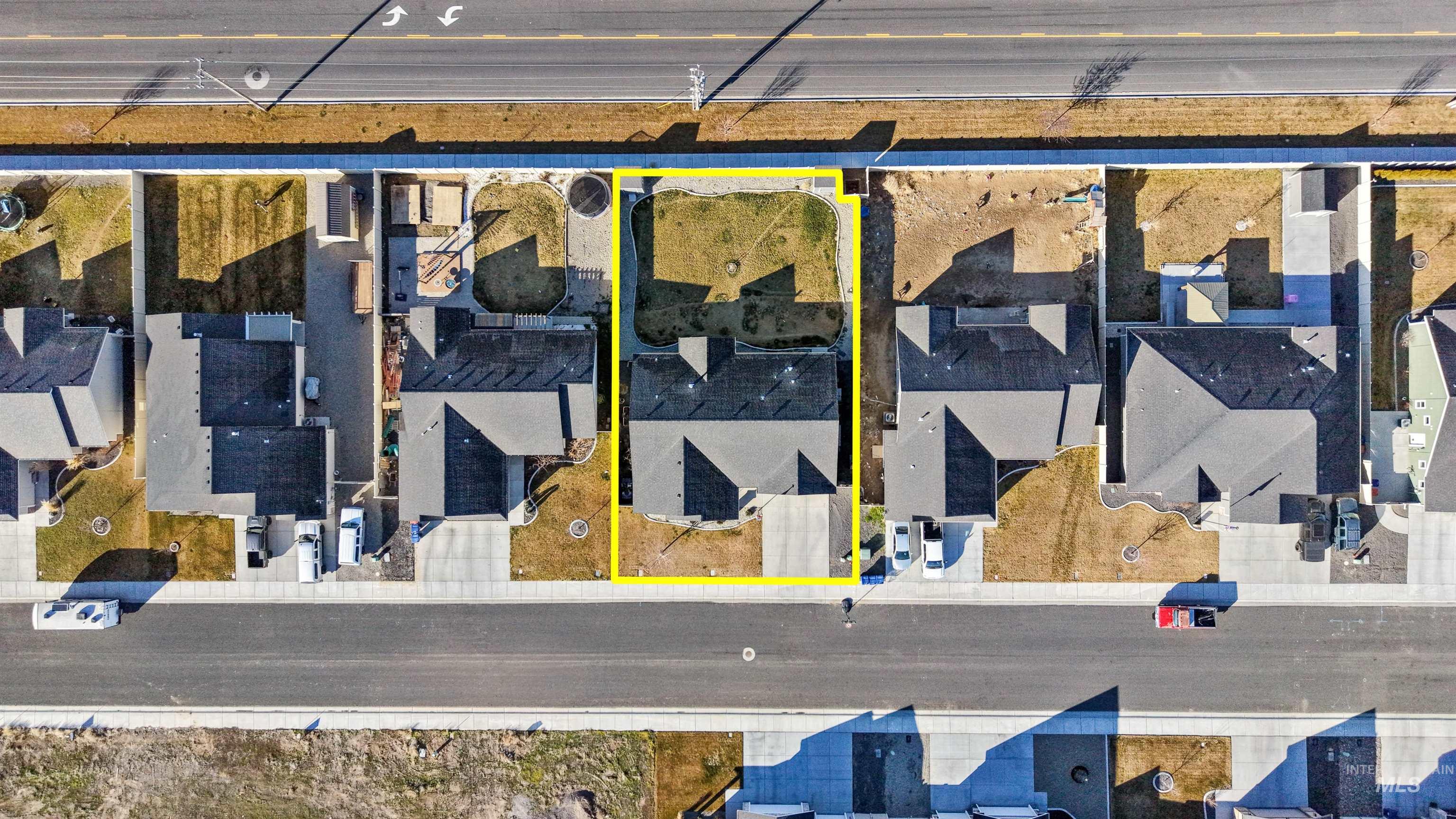 1005 Kenbrook Loop Twin Falls, ID 83301 - Photo 45 of 47 Aerial view of residential area with property boundaries highlighted