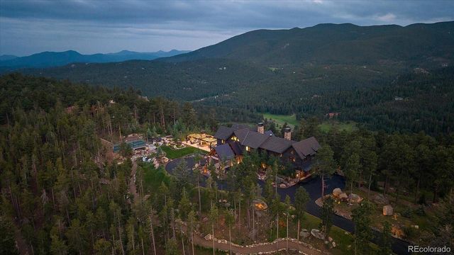 a outdoor space with lots of appliances and a chandelier