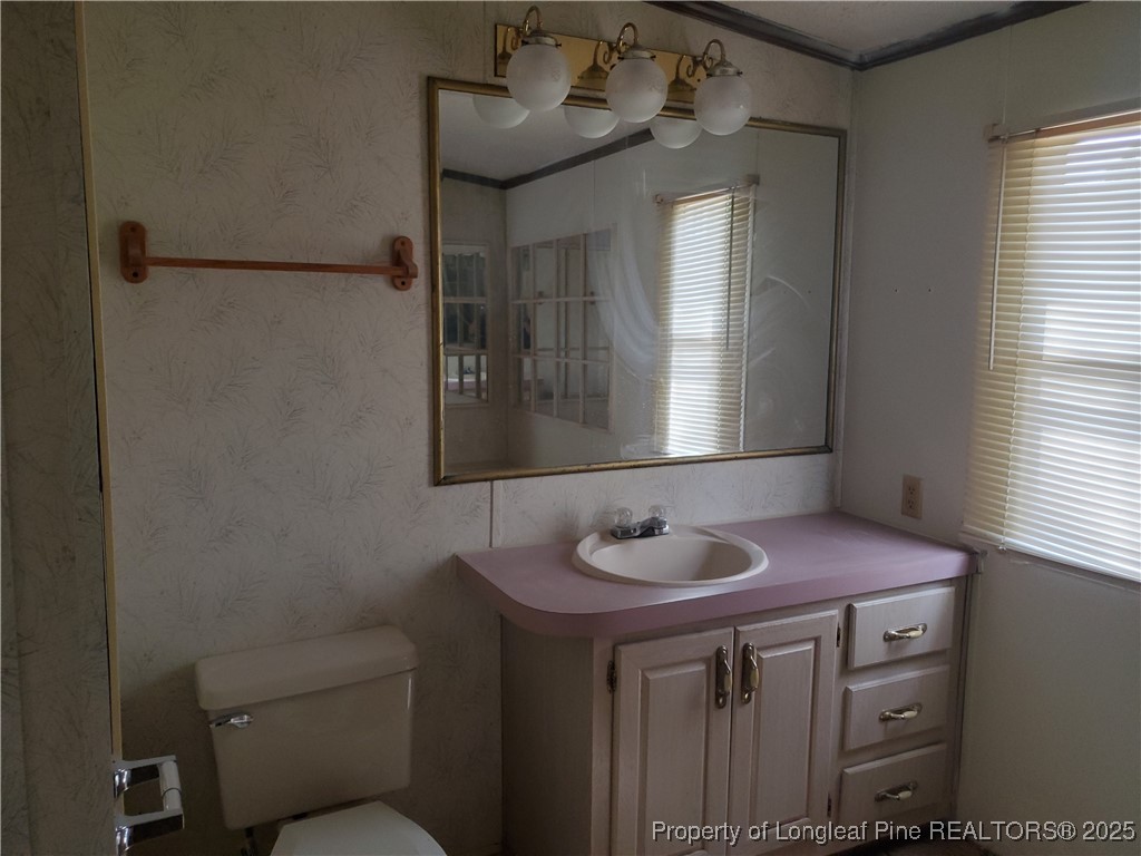50 Old Forte Trail Spring Lake, NC 28390 - Photo 16 of 20 a bathroom with a sink and a mirror