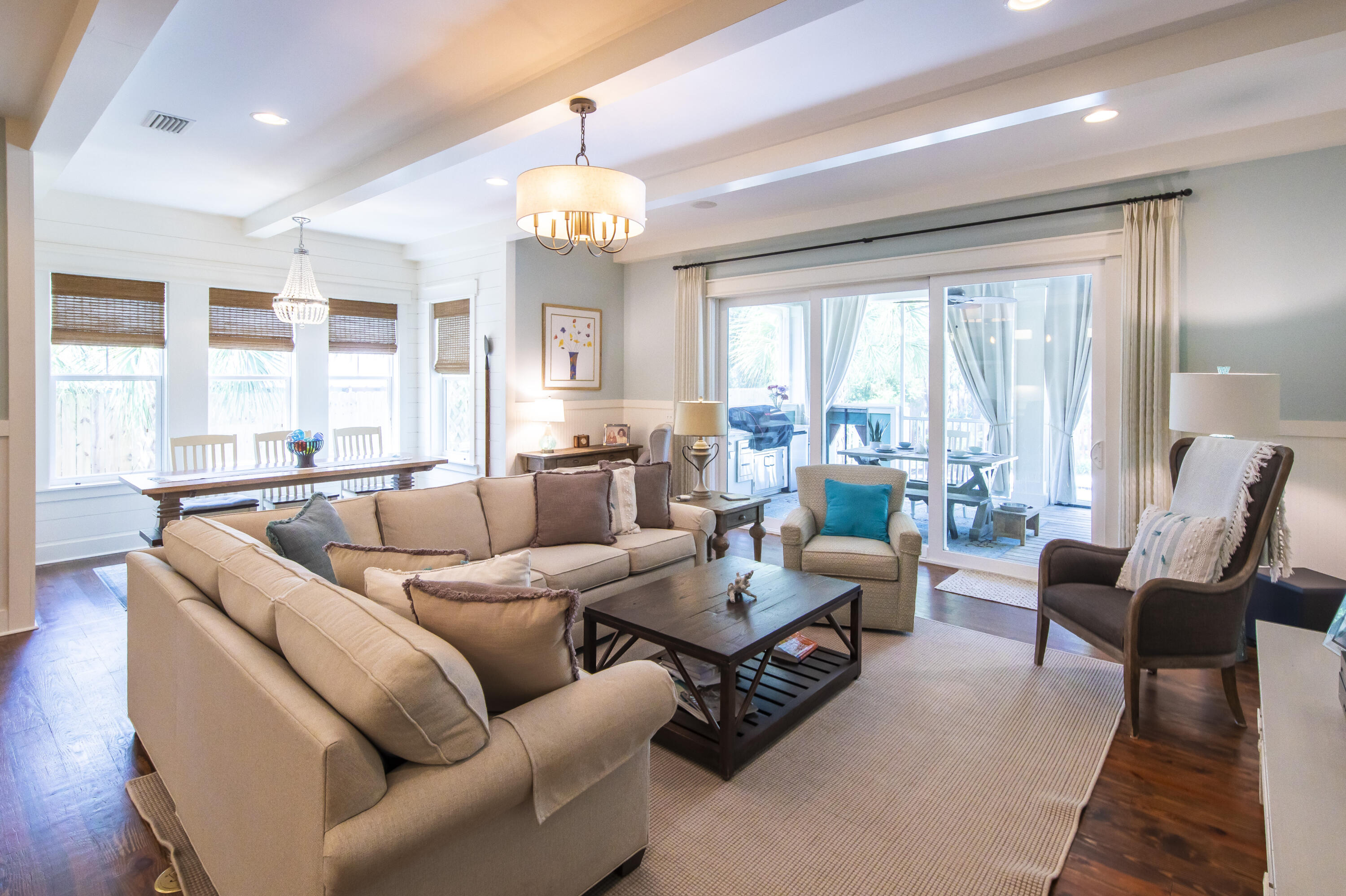 491 North Orange Street Inlet Beach, FL 32461 - Photo 12 of 65 a living room with furniture and a large window