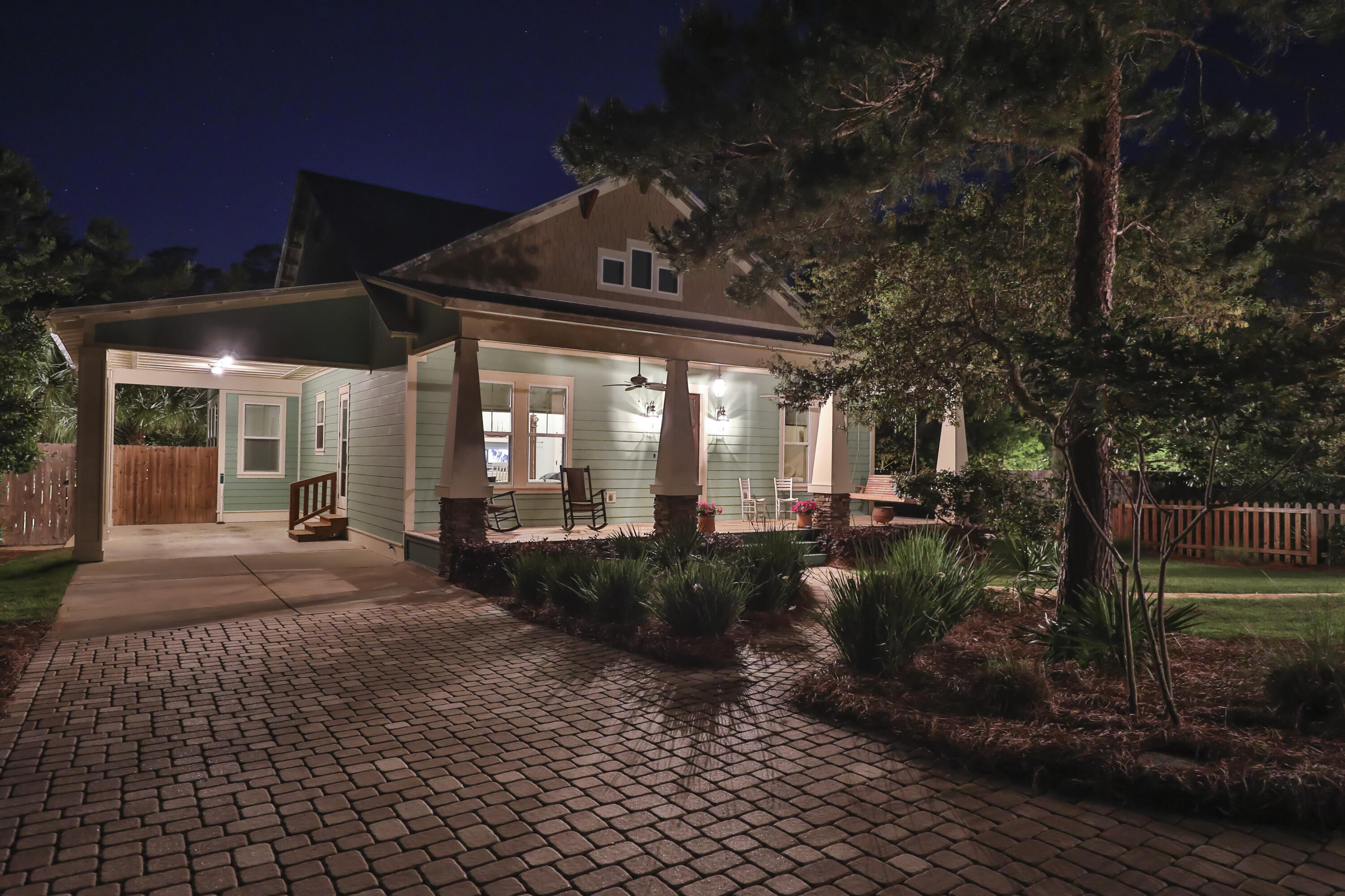 491 North Orange Street Inlet Beach, FL 32461 - Photo 65 of 65 a view of a porch with furniture and floor to ceiling window