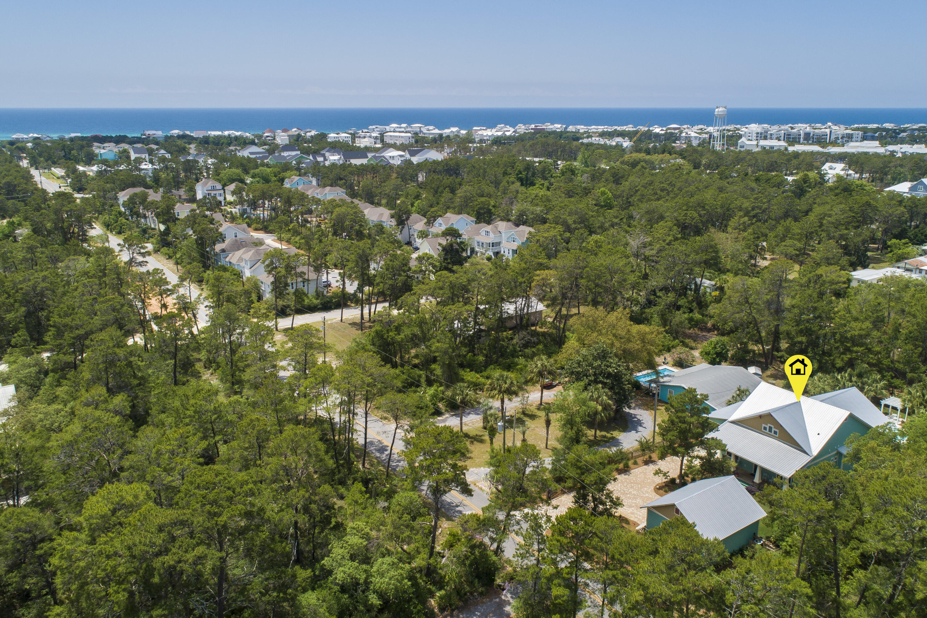491 North Orange Street Inlet Beach, FL 32461 - Photo 7 of 65 an aerial view of residential houses with outdoor space and trees