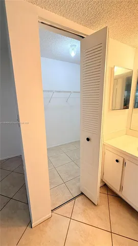 a view of a closet area