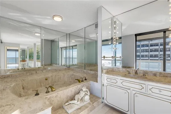 a view of swimming pool with an outdoor space and seating area