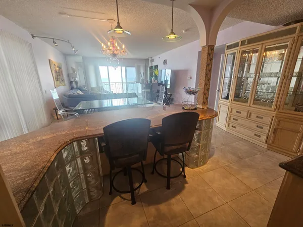 a view of beach and ocean