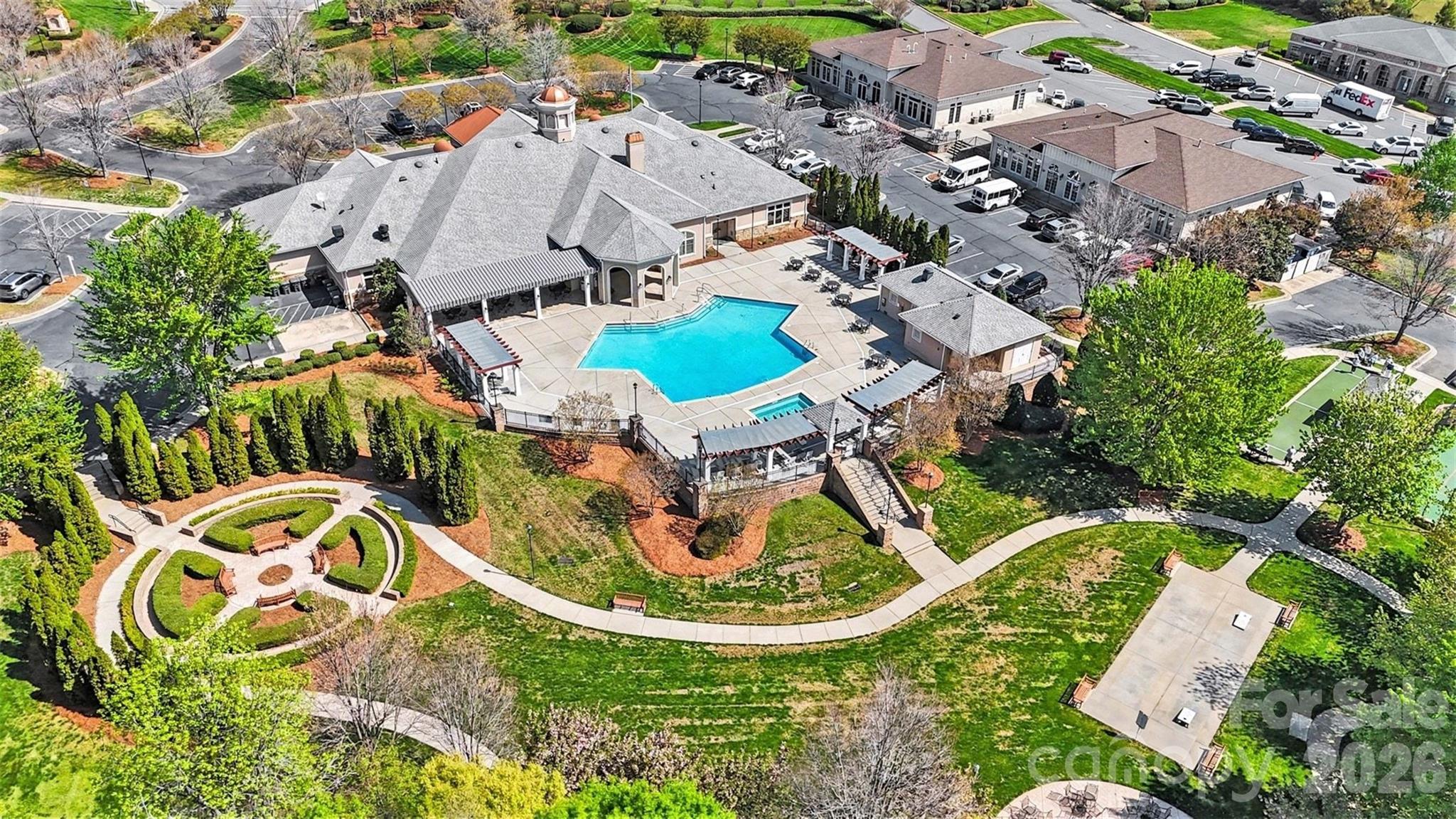977 Platinum Drive Fort Mill, SC 29708 - Photo 35 of 41 an aerial view of a house with outdoor space pool patio and lake view