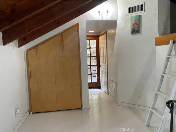 a view of a balcony