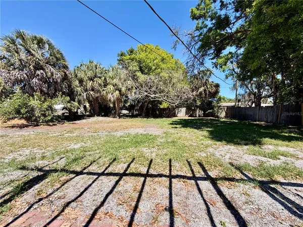 a view of backyard with tree