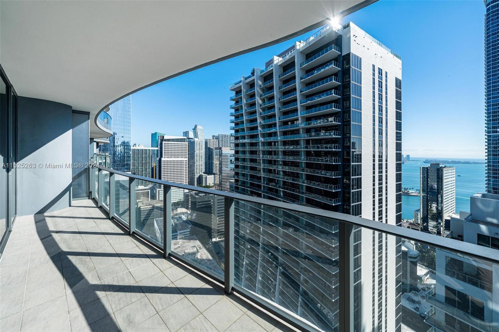 1000 Brickell Plaza, Unit 4101 Miami, FL 33131 - Photo 15 of 24 a view of balcony with wooden floor