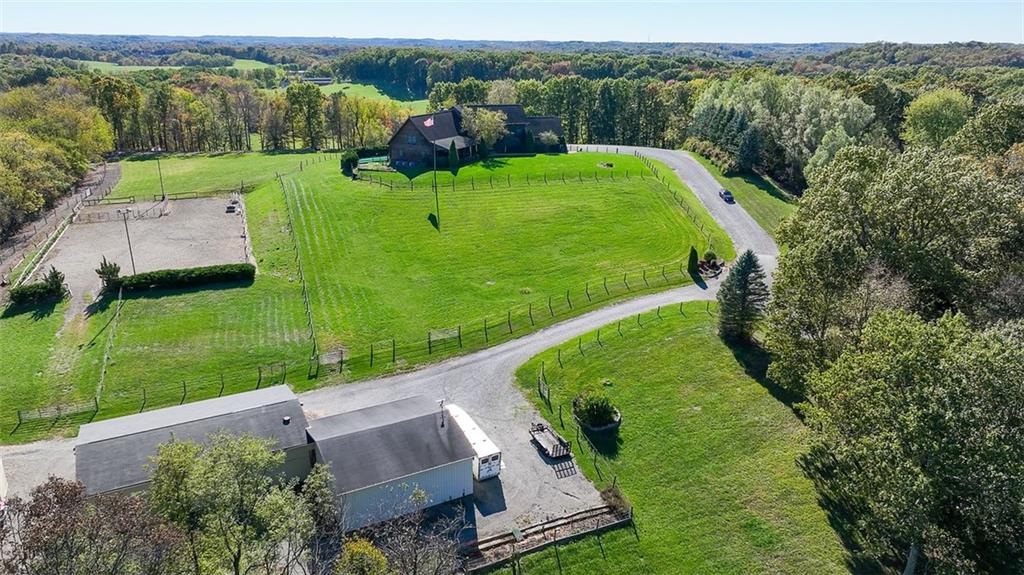 166 McKay Road Saxonburg, PA 16056 - Photo 5 of 48 an aerial view of a golf course with a garden