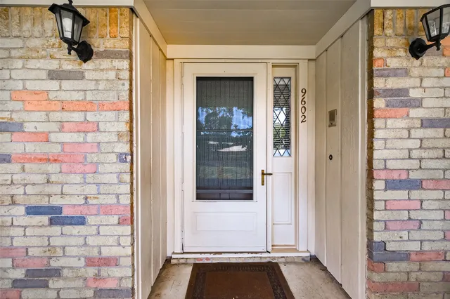 a view of front door of house with front door