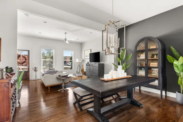 a view of a livingroom with furniture and window