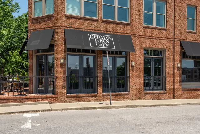 a front view of a building with entryway