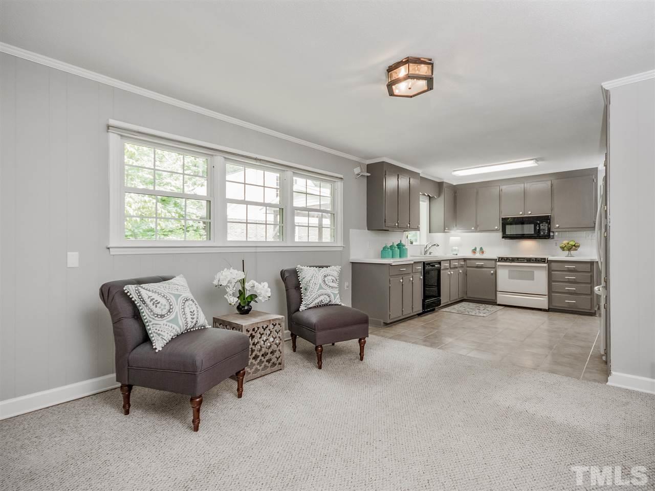 4912 Biscayne Road Durham, NC 27707 - Photo 12 of 25 Sitting or breakfast room just off the kitchen