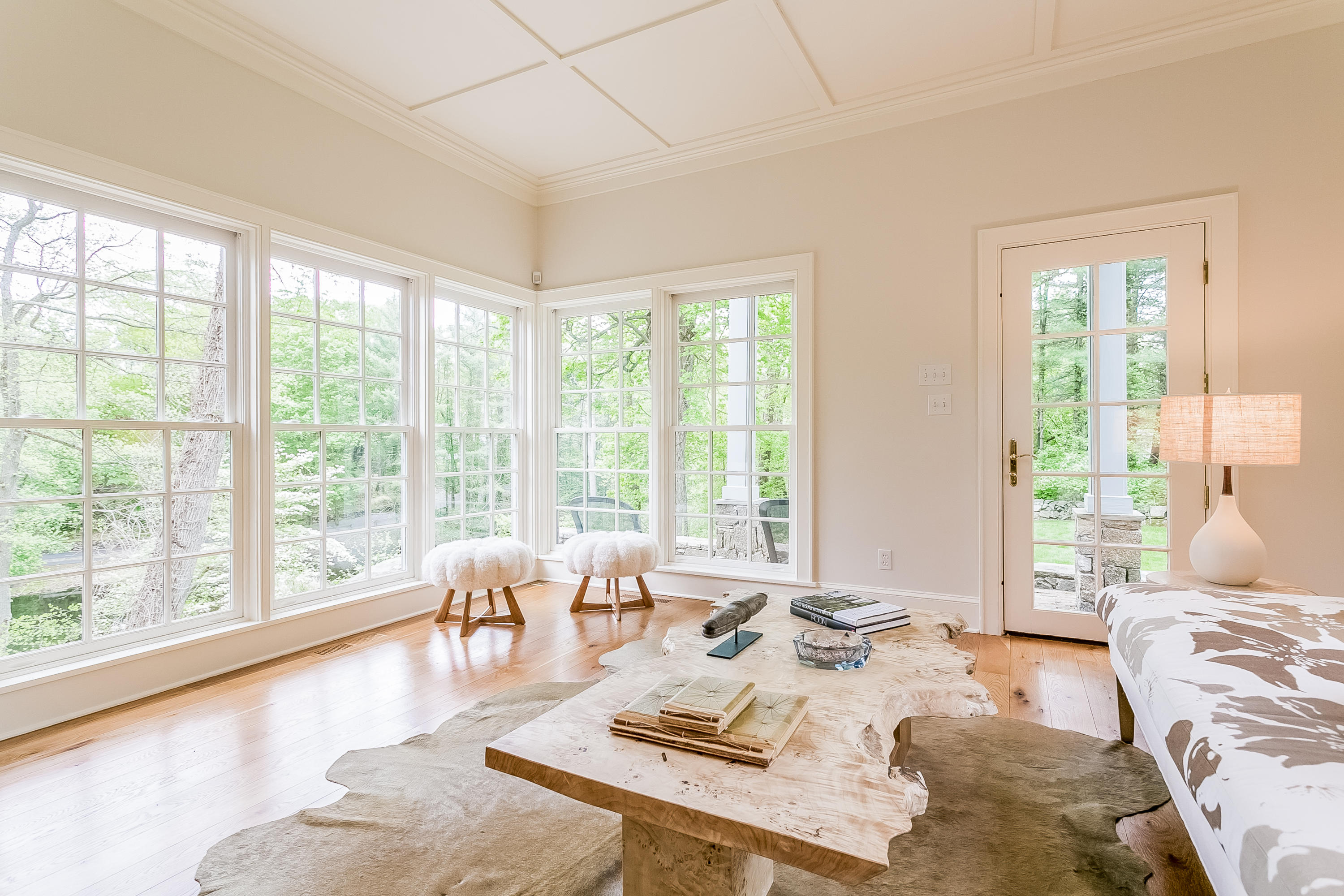 33 Tory Hole Road Darien, CT 06820 - Photo 12 of 24 a living room with furniture and floor to ceiling windows
