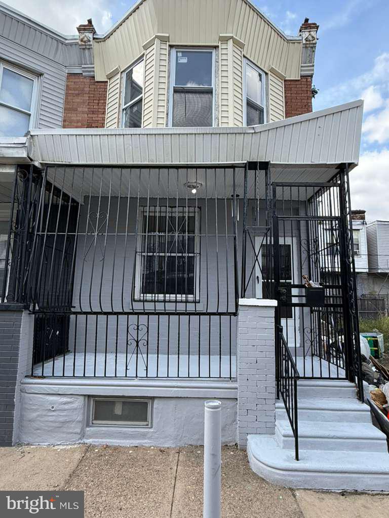 a front view of a house