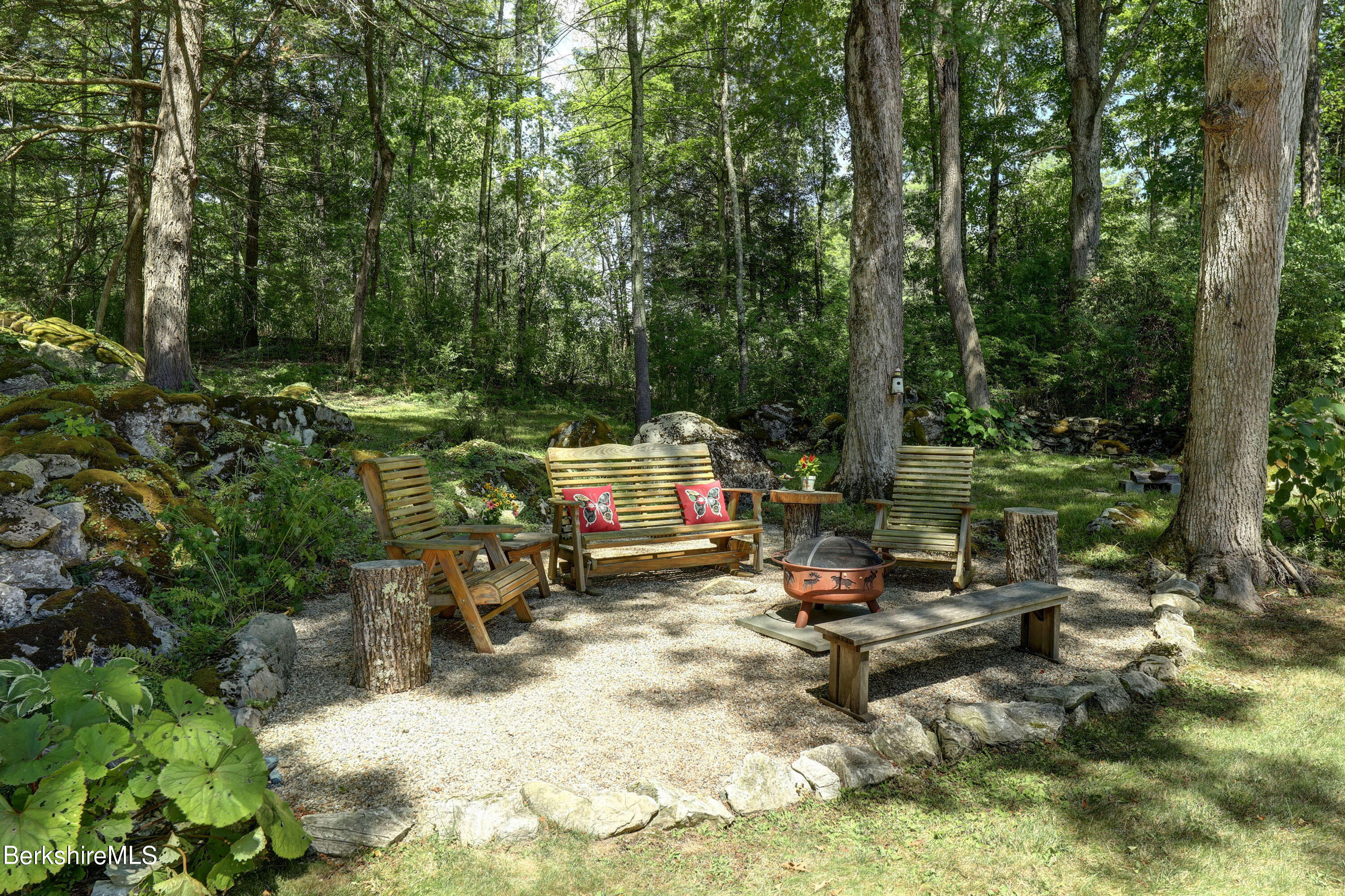 38 Rowe Road Egremont, MA 01230 - Photo 33 of 42 Backyard fire pit