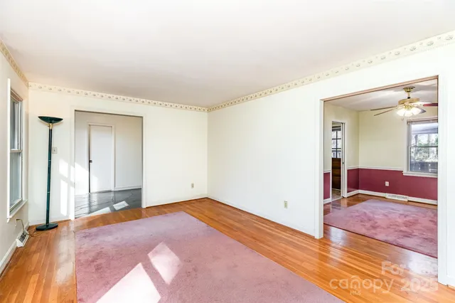 a view of an empty room