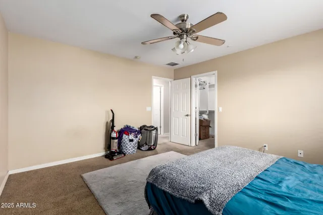 a close view of closet