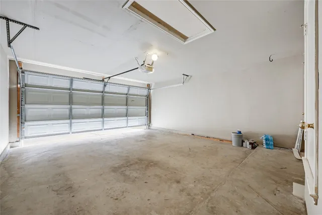 a view of empty room with staircase