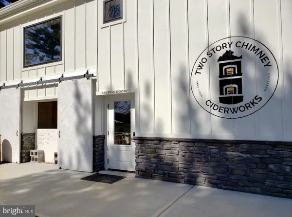 a front view of a house with entrance