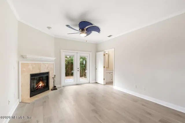 a view of small space with racks on the wall