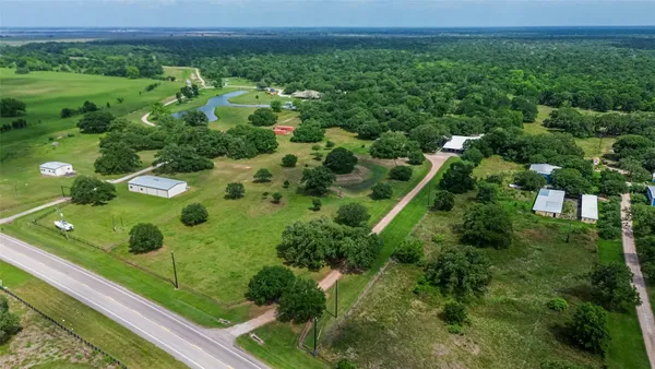 a view of a lush green field
