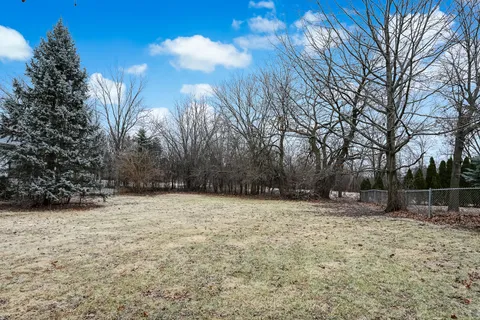 a backyard of a house