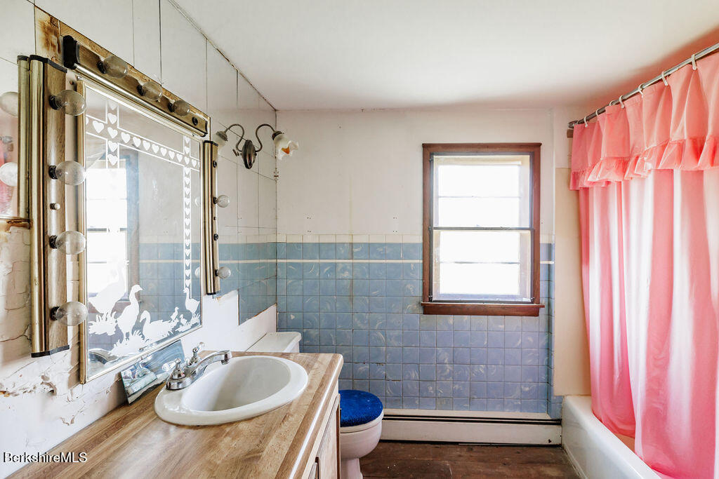 45 Swamp Road West Stockbridge, MA 01266 - Photo 32 of 56 a bathroom with a sink a toilet and shower