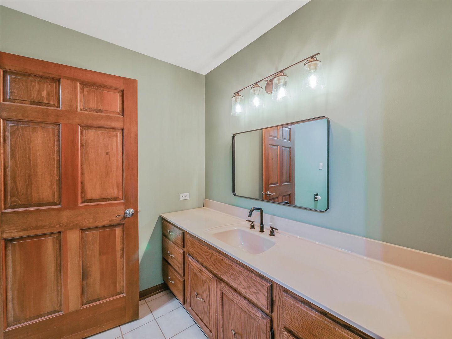 7240 West Colleen Court Monee, IL 60449 - Photo 24 of 57 a bathroom with a sink and a mirror