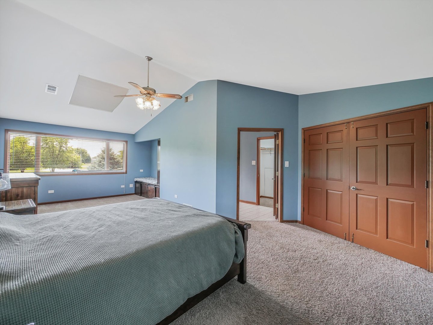 7240 West Colleen Court Monee, IL 60449 - Photo 31 of 57 a bedroom with a large bed and a window