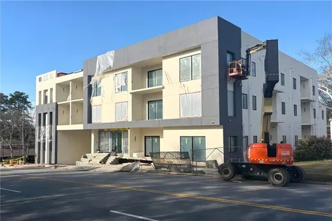 a car parked in front of a building