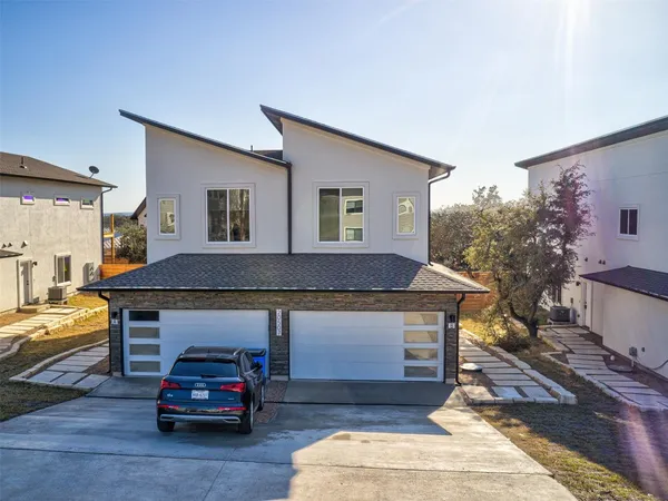 a car parked in front of house