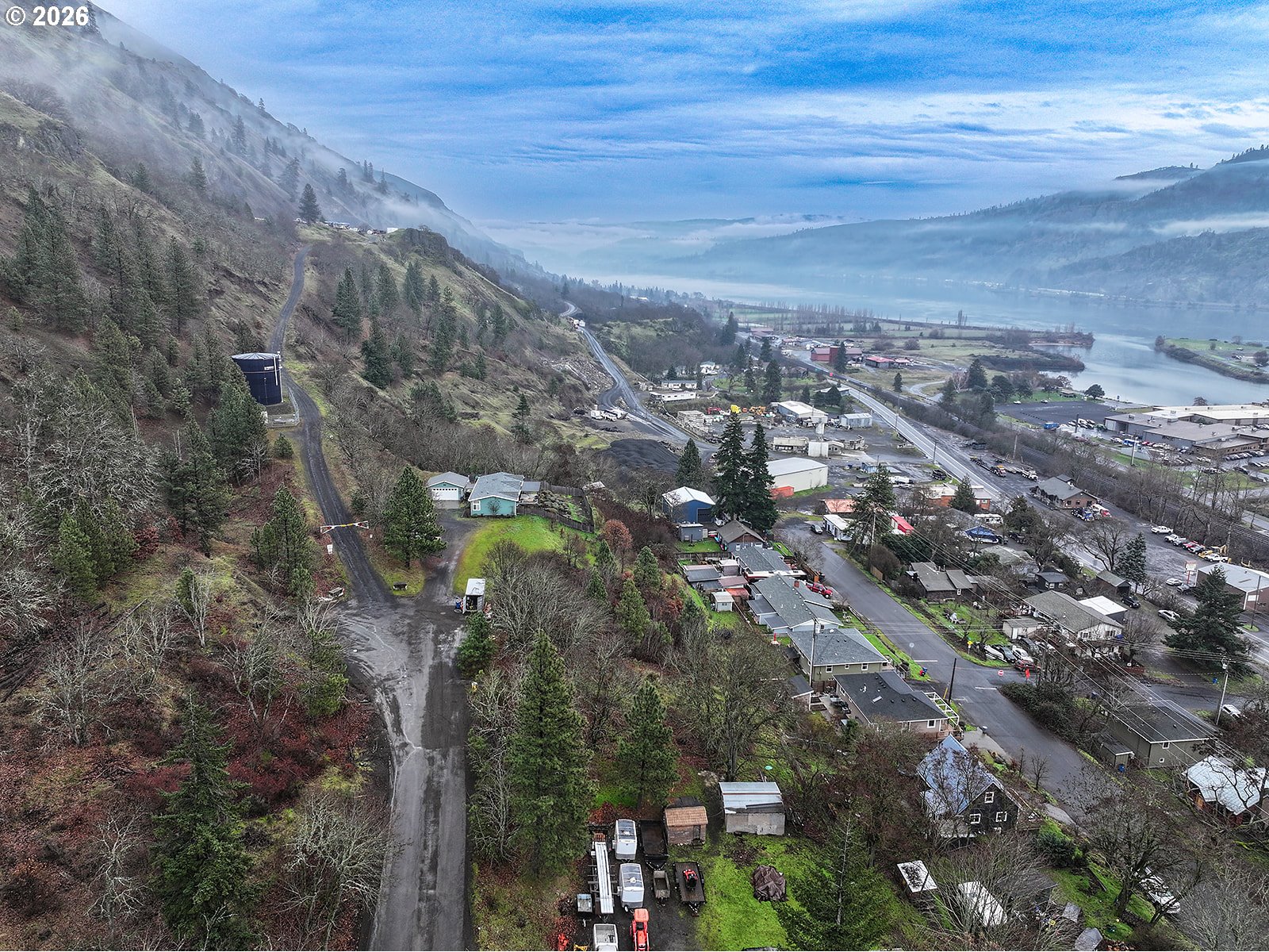 2 East Franklin Street Bingen, WA 98605 - Photo 11 of 16 an aerial view of multiple house