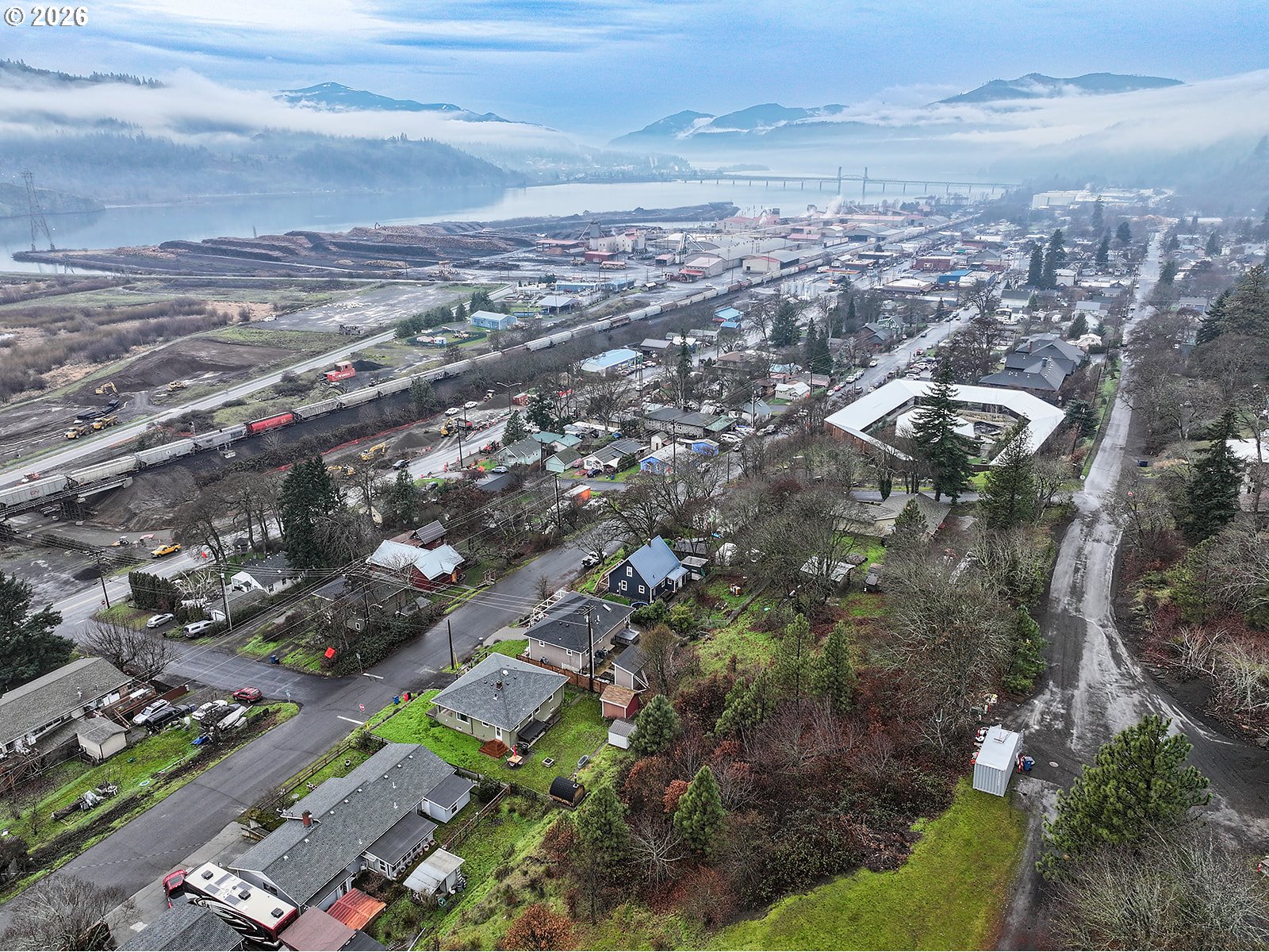 2 East Franklin Street Bingen, WA 98605 - Photo 7 of 16 an aerial view of multiple house