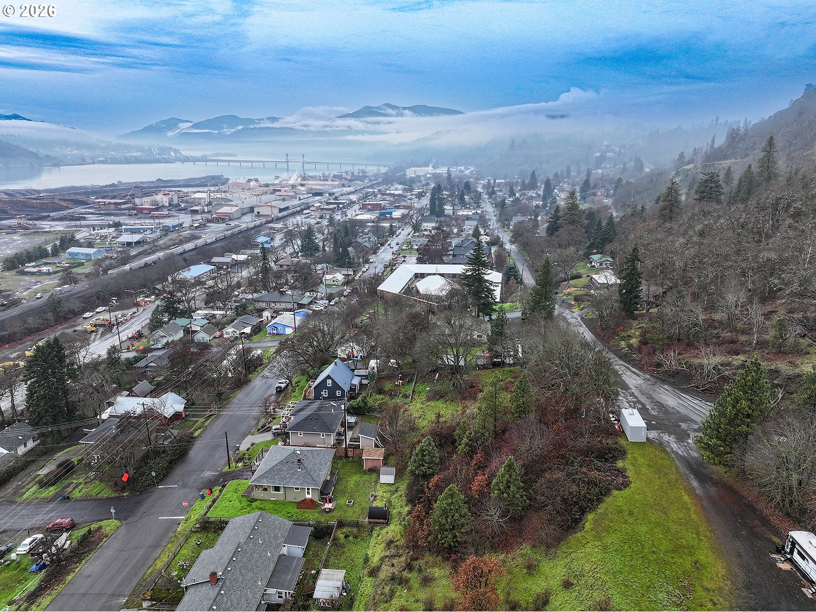 2 East Franklin Street Bingen, WA 98605 - Photo 8 of 16 an aerial view of multiple house