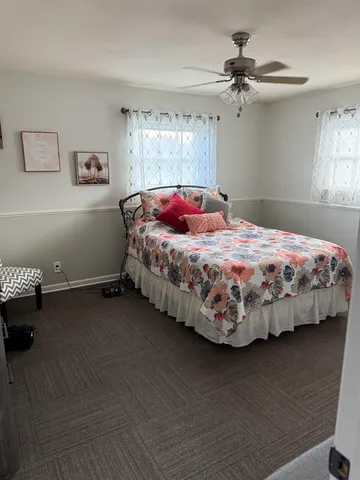 a house view with a garden space