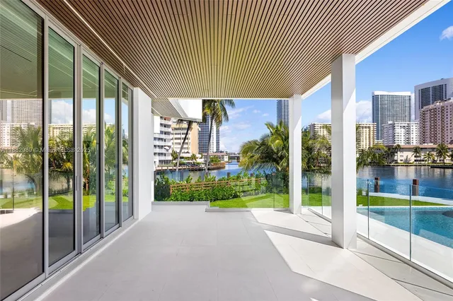 a view of a city with tall buildings