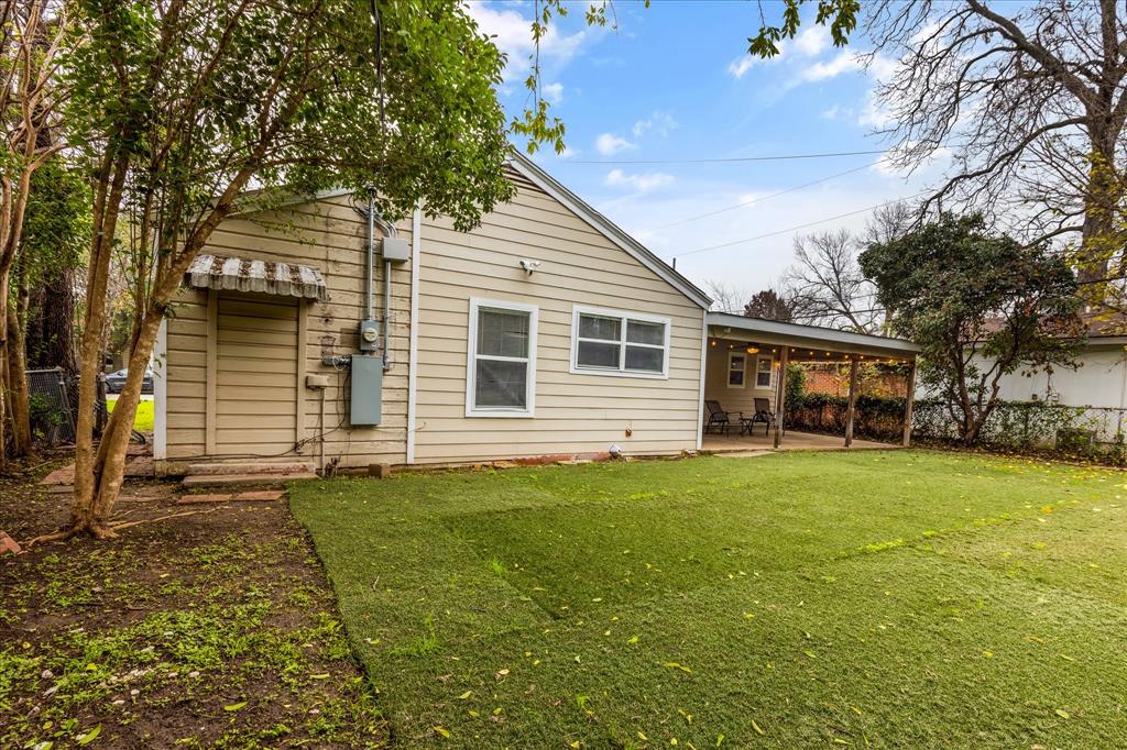 3554 Winston Road Fort Worth, TX 76109 - Photo 23 of 25 a front view of a house with a garden