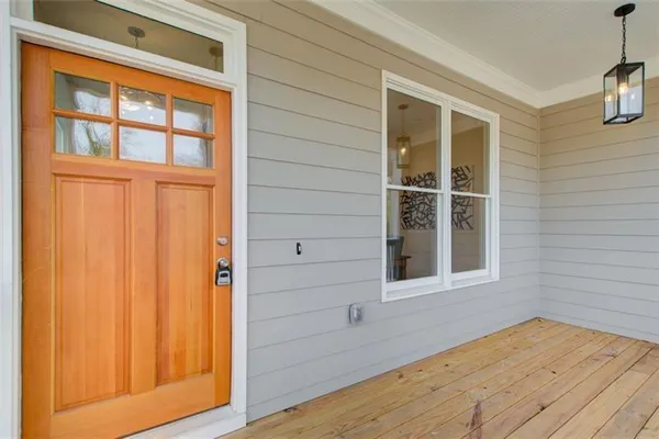 a view of front door