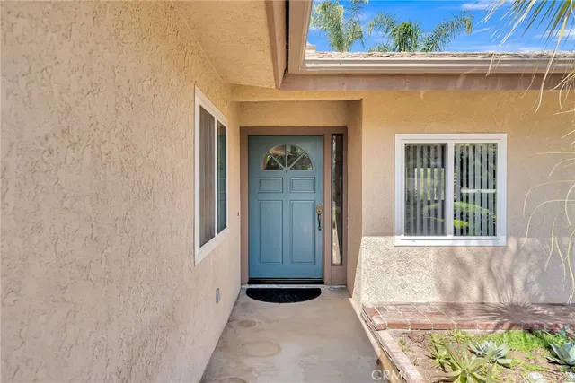 front view of a house with a window