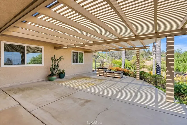a view of a house with sitting area