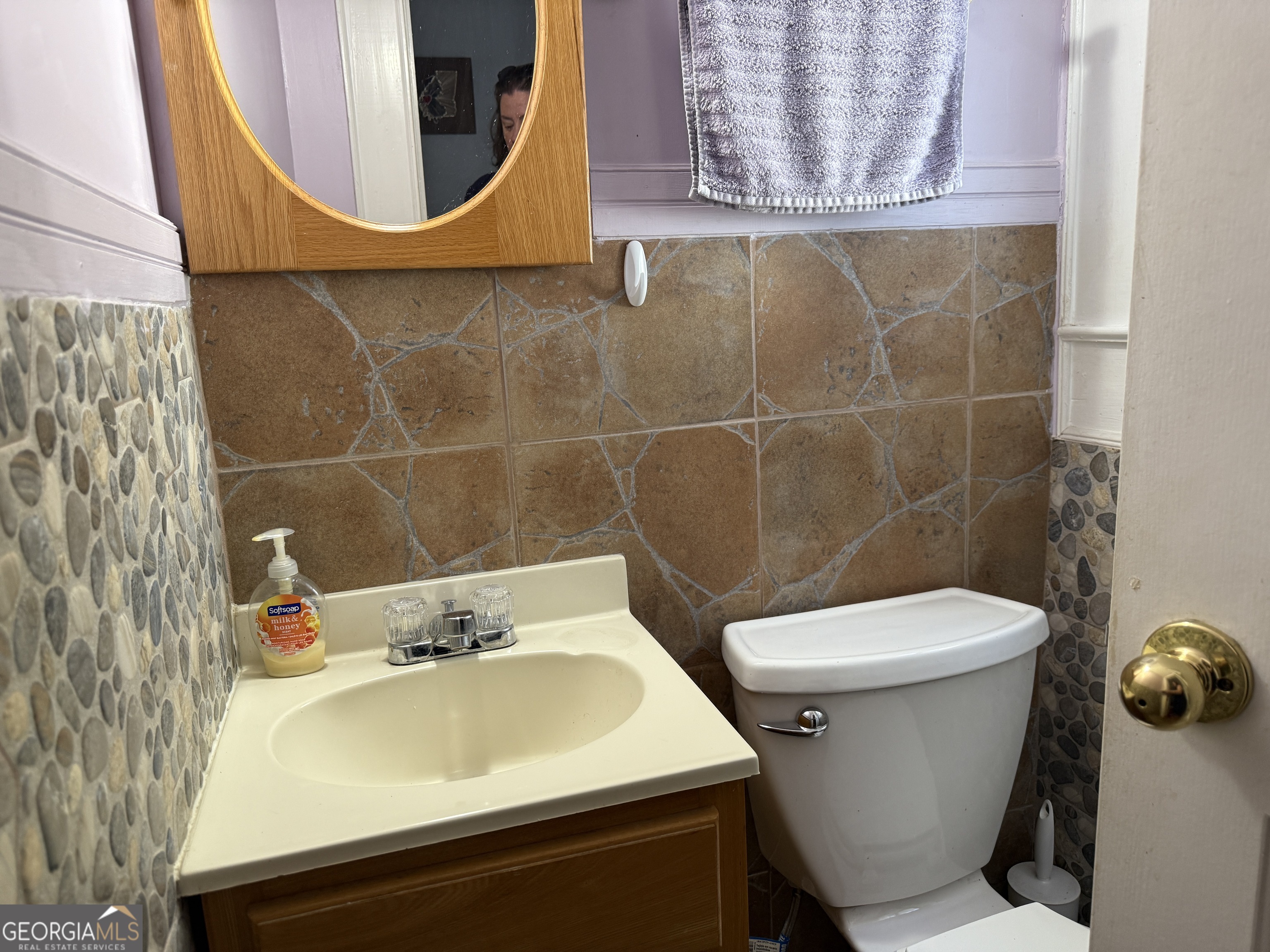 219 North College Street Pembroke, GA 31321 - Photo 18 of 24 a bathroom with a sink and mirror