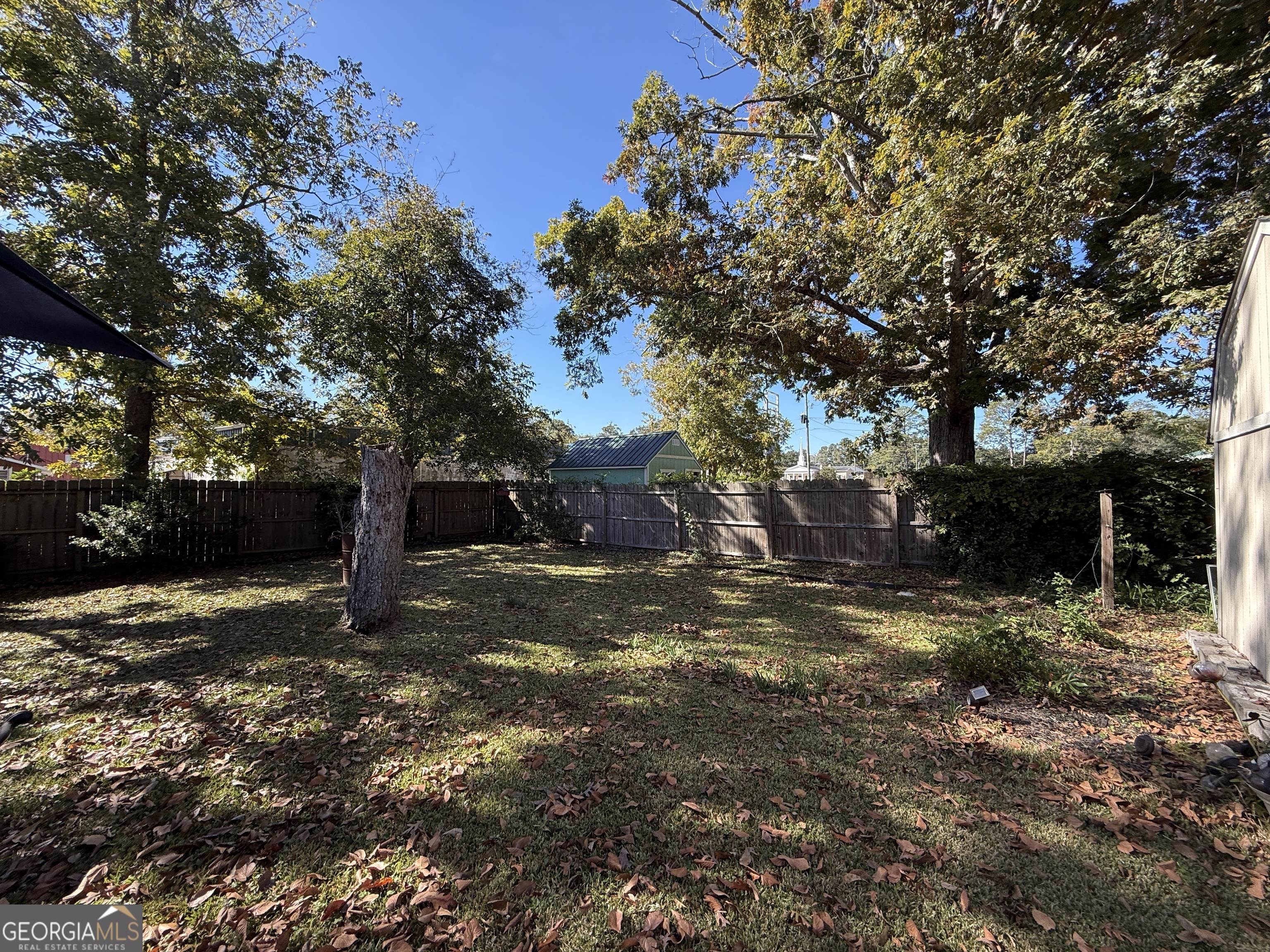 219 North College Street Pembroke, GA 31321 - Photo 23 of 24 a view of a yard with plants and trees