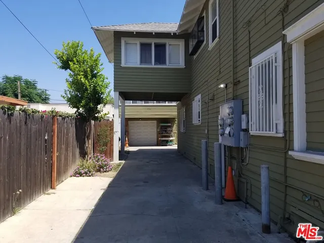 an aerial view of parking